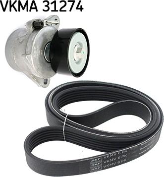 SKF VKMA 31274 - V-Ribbed Belt Set autospares.lv