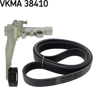 SKF VKMA 38410 - V-Ribbed Belt Set autospares.lv