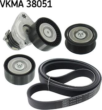 SKF VKMA 38051 - V-Ribbed Belt Set autospares.lv
