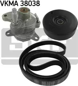 SKF VKMA 38038 - V-Ribbed Belt Set autospares.lv