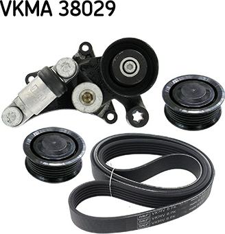SKF VKMA 38029 - V-Ribbed Belt Set autospares.lv