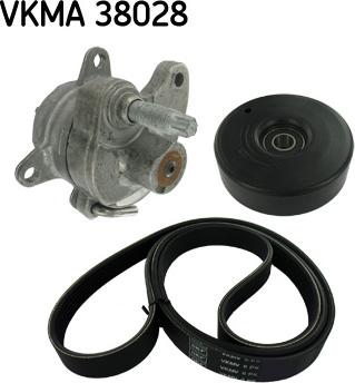 SKF VKMA 38028 - V-Ribbed Belt Set autospares.lv