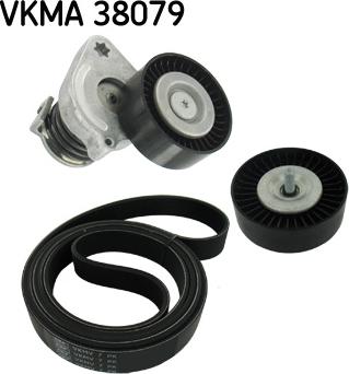 SKF VKMA 38079 - V-Ribbed Belt Set autospares.lv
