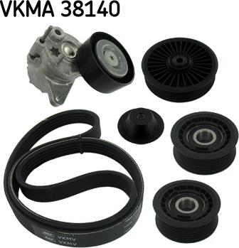 SKF VKMA 38140 - V-Ribbed Belt Set autospares.lv
