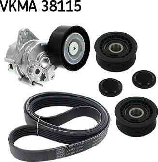 SKF VKMA 38115 - V-Ribbed Belt Set autospares.lv
