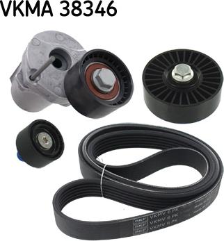 SKF VKMA 38346 - V-Ribbed Belt Set autospares.lv