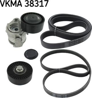 SKF VKMA 38317 - V-Ribbed Belt Set autospares.lv