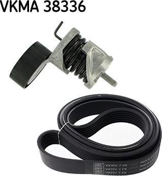 SKF VKMA 38336 - V-Ribbed Belt Set autospares.lv