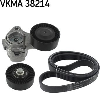 SKF VKMA 38214 - V-Ribbed Belt Set autospares.lv