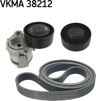 SKF VKMA 38212 - V-Ribbed Belt Set autospares.lv