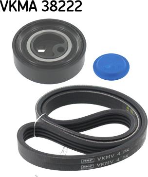 SKF VKMA 38222 - V-Ribbed Belt Set autospares.lv