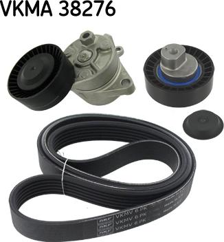 SKF VKMA 38276 - V-Ribbed Belt Set autospares.lv