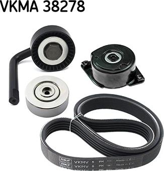 SKF VKMA 38278 - V-Ribbed Belt Set autospares.lv