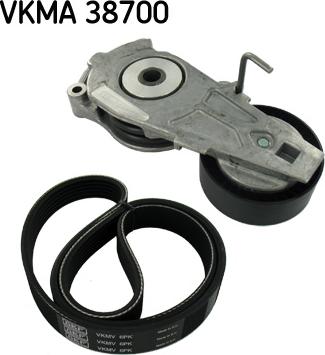 SKF VKMA 38700 - V-Ribbed Belt Set autospares.lv