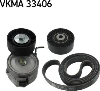 SKF VKMA 33406 - V-Ribbed Belt Set autospares.lv