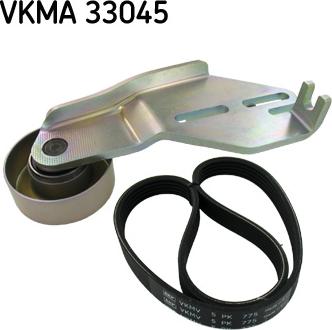 SKF VKMA 33045 - V-Ribbed Belt Set autospares.lv