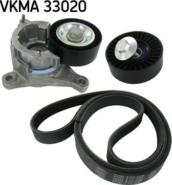 SKF VKMA 33020 - V-Ribbed Belt Set autospares.lv