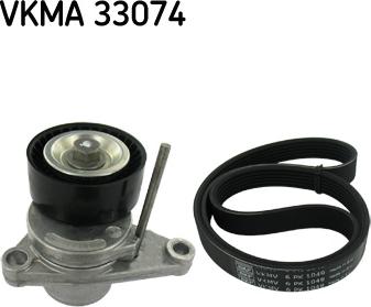 SKF VKMA 33074 - V-Ribbed Belt Set autospares.lv