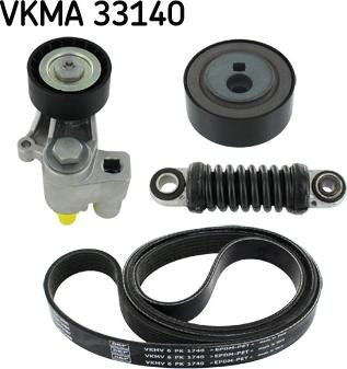 SKF VKMA 33140 - V-Ribbed Belt Set autospares.lv