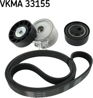 SKF VKMA 33155 - V-Ribbed Belt Set autospares.lv