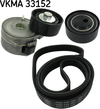 SKF VKMA 33152 - V-Ribbed Belt Set autospares.lv