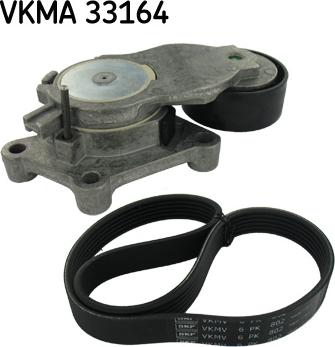 SKF VKMA 33164 - V-Ribbed Belt Set autospares.lv