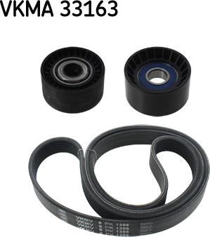 SKF VKMA 33163 - V-Ribbed Belt Set autospares.lv