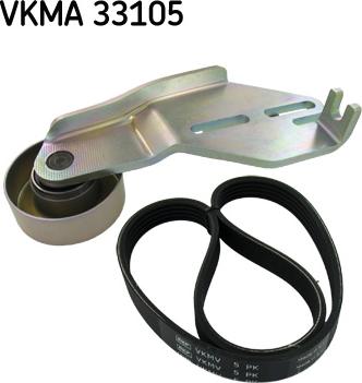 SKF VKMA 33105 - V-Ribbed Belt Set autospares.lv