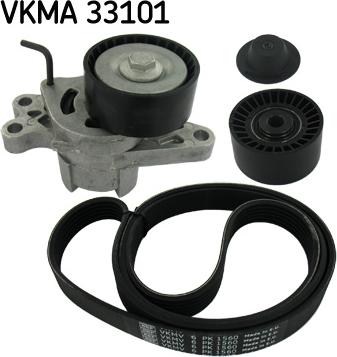 SKF VKMA 33101 - V-Ribbed Belt Set autospares.lv