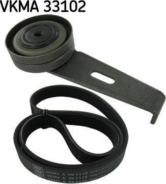 SKF VKMA 33102 - V-Ribbed Belt Set autospares.lv