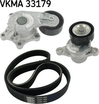 SKF VKMA 33179 - V-Ribbed Belt Set autospares.lv