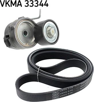 SKF VKMA 33344 - V-Ribbed Belt Set autospares.lv