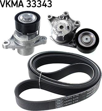 SKF VKMA 33343 - V-Ribbed Belt Set autospares.lv