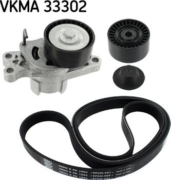 SKF VKMA 33302 - V-Ribbed Belt Set autospares.lv