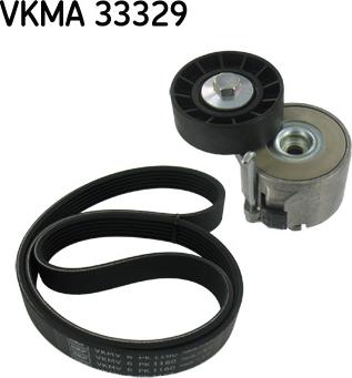 SKF VKMA 33329 - V-Ribbed Belt Set autospares.lv