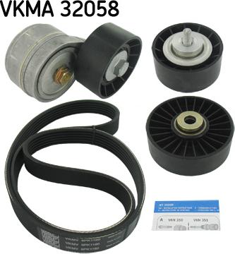 SKF VKMA 32058 - V-Ribbed Belt Set autospares.lv