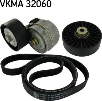 SKF VKMA 32060 - V-Ribbed Belt Set autospares.lv