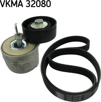 SKF VKMA 32080 - V-Ribbed Belt Set autospares.lv