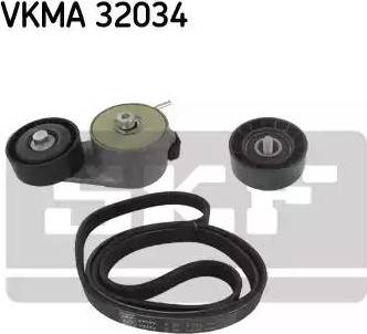 SKF VKMA 32034 - V-Ribbed Belt Set autospares.lv