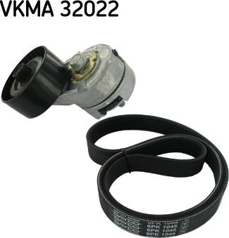 SKF VKMA 32022 - V-Ribbed Belt Set autospares.lv