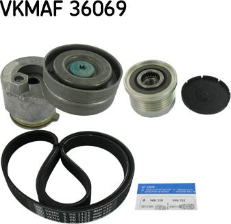 SKF VKMAF 36069 - V-Ribbed Belt Set autospares.lv