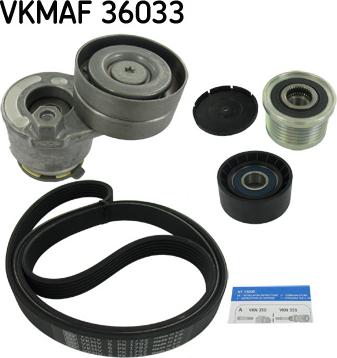 SKF VKMAF 36033 - V-Ribbed Belt Set autospares.lv