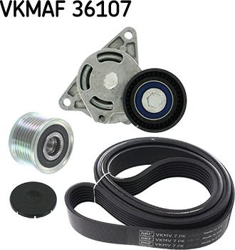 SKF VKMAF 36107 - V-Ribbed Belt Set autospares.lv