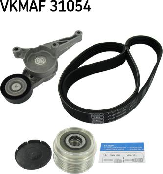 SKF VKMAF 31054 - V-Ribbed Belt Set autospares.lv