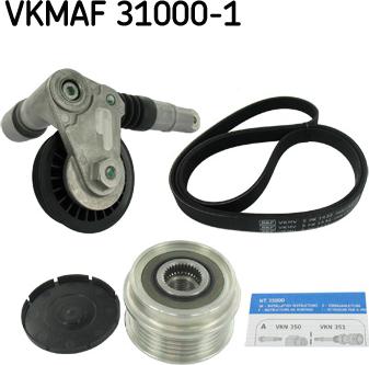 SKF VKMAF 31000-1 - V-Ribbed Belt Set autospares.lv