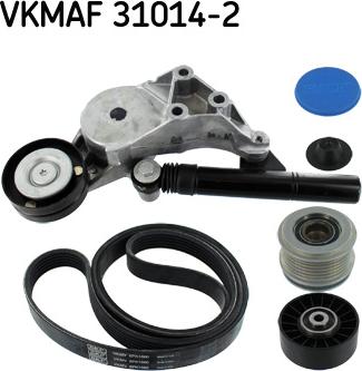 SKF VKMAF 31014-2 - V-Ribbed Belt Set autospares.lv