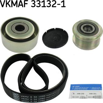 SKF VKMAF 33132-1 - V-Ribbed Belt Set autospares.lv