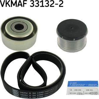 SKF VKMAF 33132-2 - V-Ribbed Belt Set autospares.lv