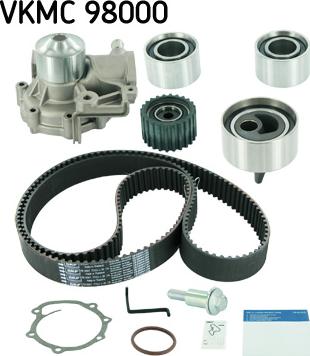 SKF VKMC 98000 - Water Pump & Timing Belt Set autospares.lv