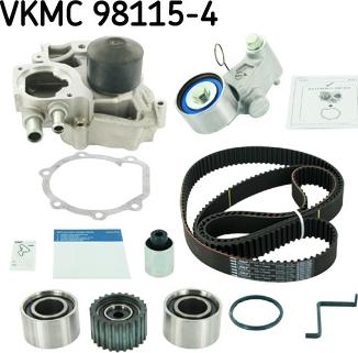 SKF VKMC 98115-4 - Water Pump & Timing Belt Set autospares.lv